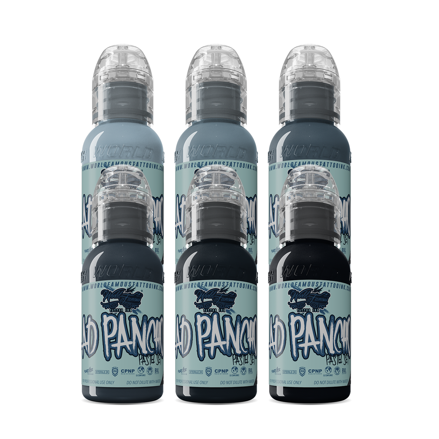 WORLD FAMOUS A.D. Pancho Pastel Grey Set
