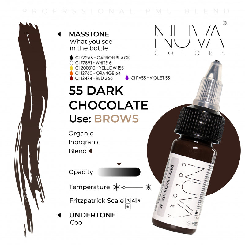 NUVA COLORS 55 Dark Chocolate