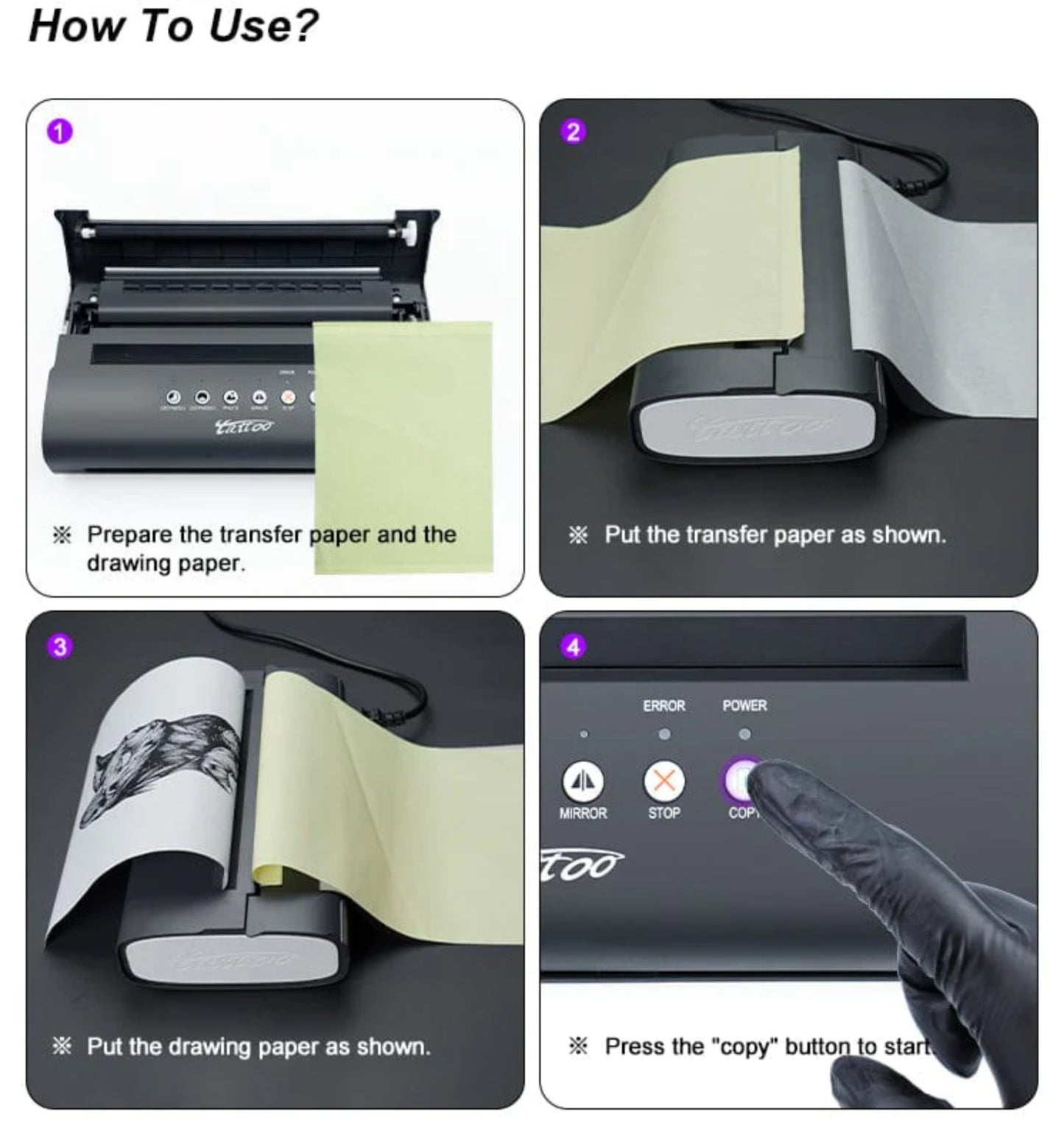 MT200 - Thermal Stencil Tattoo Printer