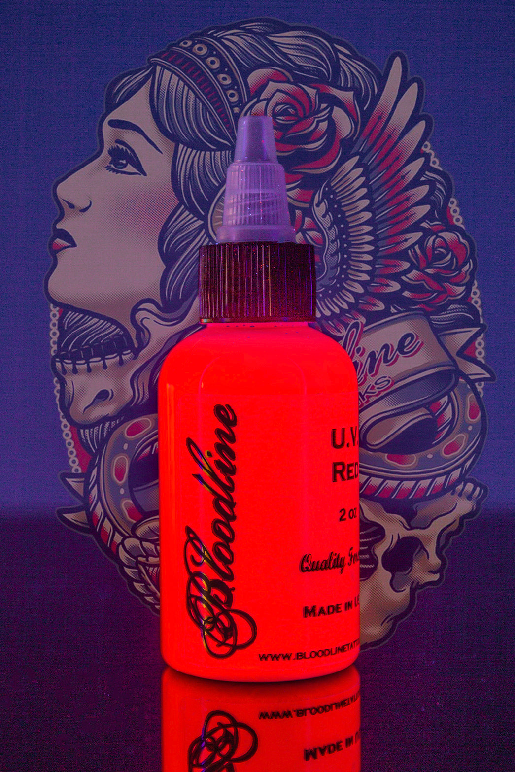 BLOODLINE - Blacklight UV Red