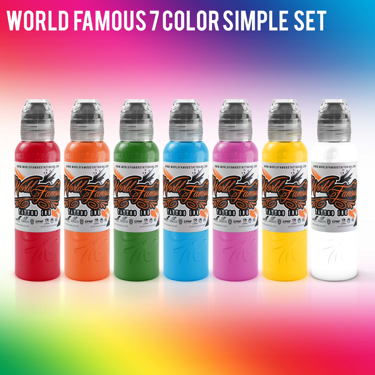 WORLD FAMOUS 7 Colour Simple Set 1/2oz