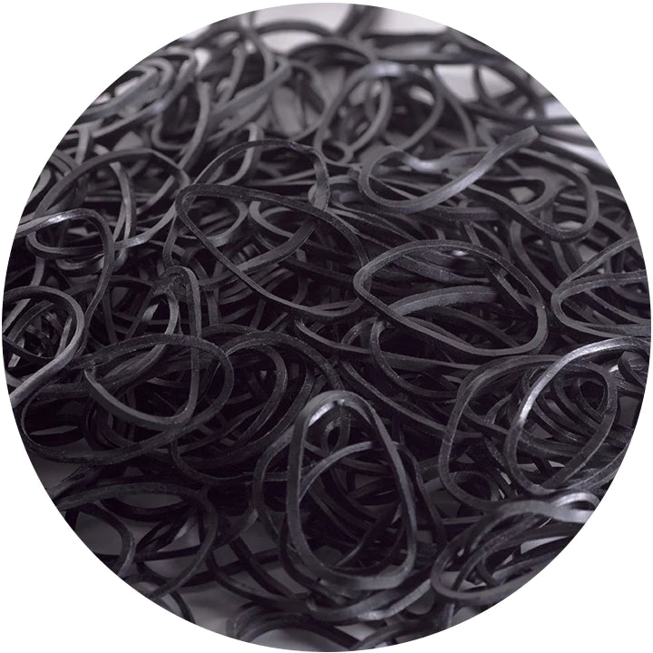 Black Rubber Band 100pcs/bag