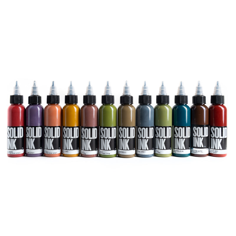 SOLID INK Opaque Earth 12 Colour Set