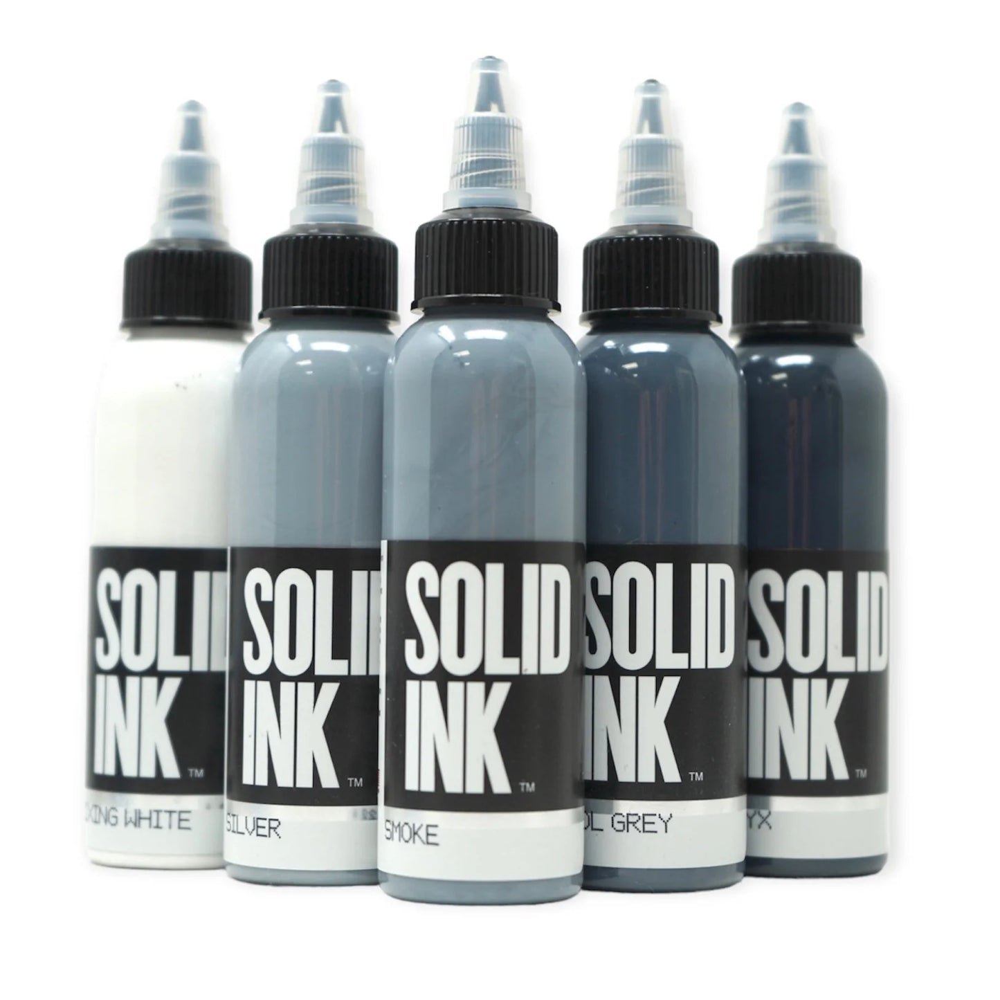 SOLID INK Opaque Grey Set - 5 bottles