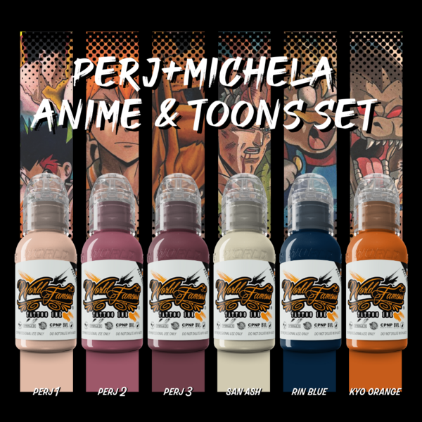 WORLD FAMOUS Perj-Michela Anime & Toons Set