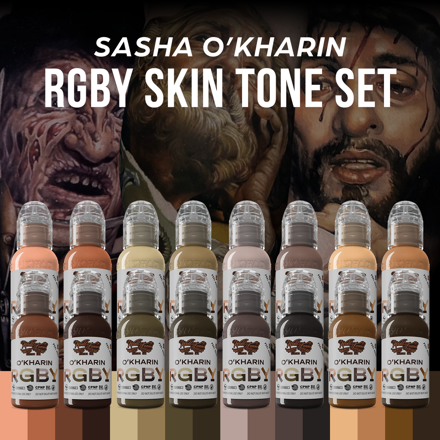 WORLD FAMOUS Sasha O'Kharin RGBY Skin Tone Set