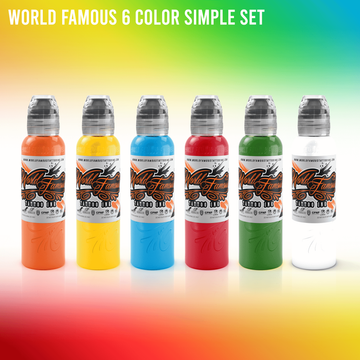 WORLD FAMOUS 6 Colour Simple Set
