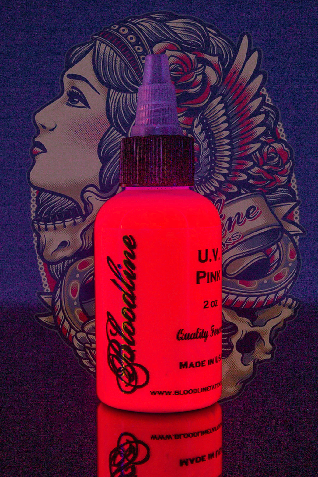 BLOODLINE - Blacklight UV Pink
