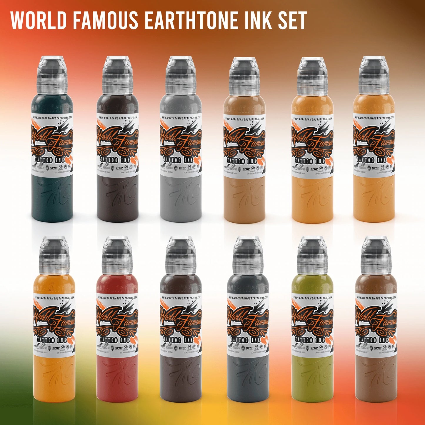 WORLD FAMOUS 12 Color Earthtone Set