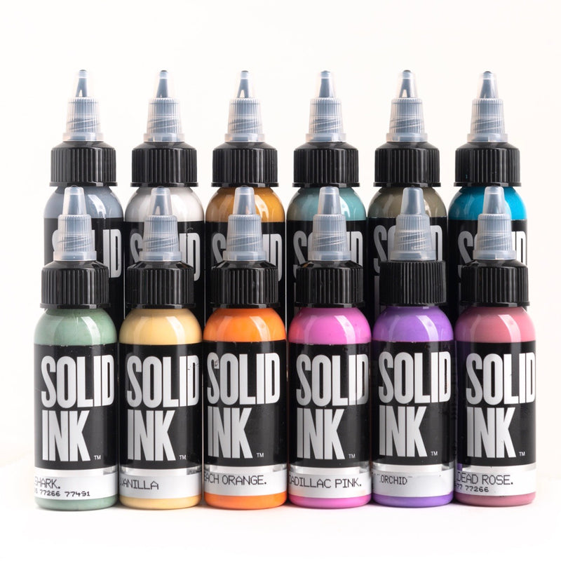 Solid Innk SOLID INK Art Deco 12 Colour Set (1oz) – Canada Tattoo Supply